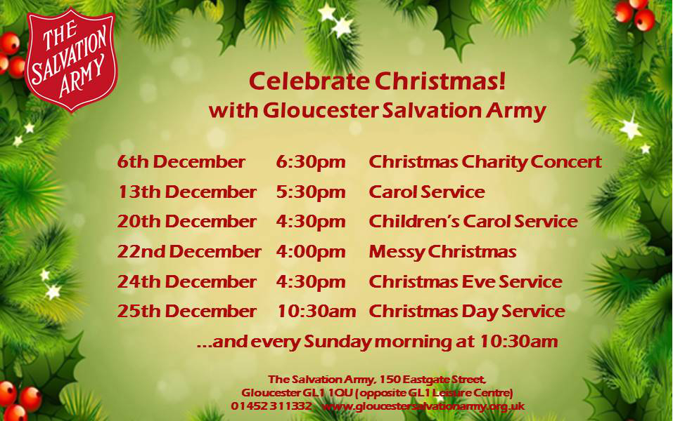 Celebrate Christmas! with Gloucester Salvation Army